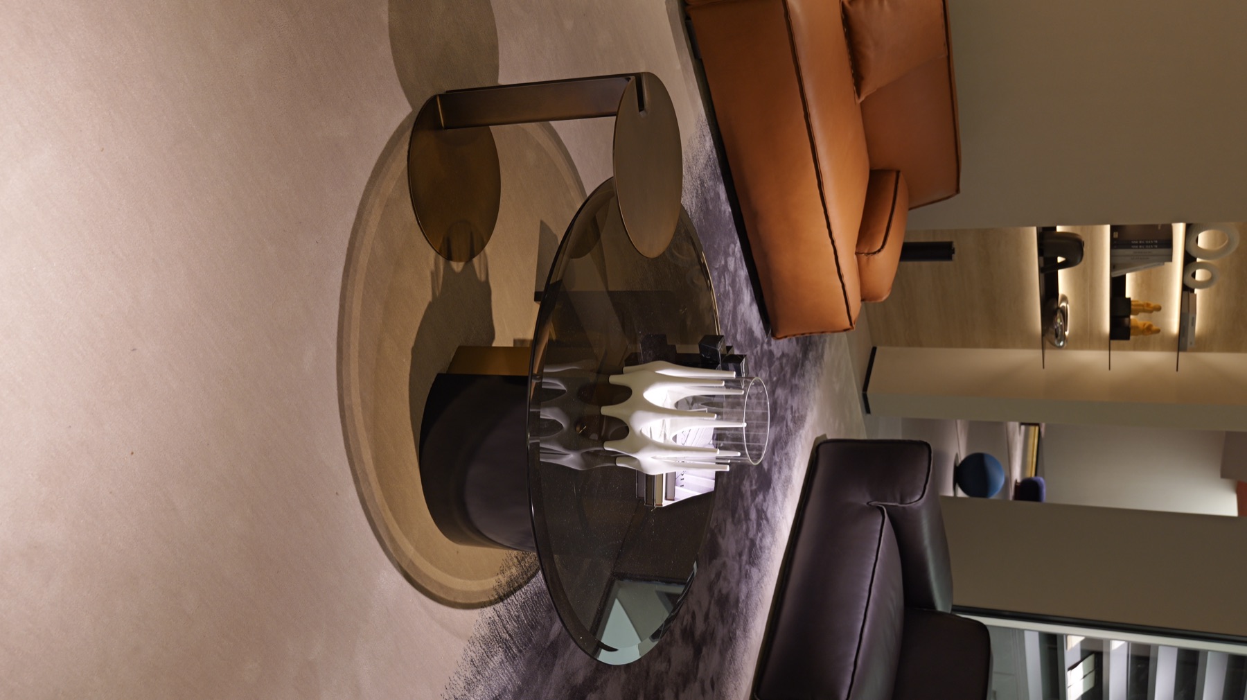 Two-Tone Round Coffee Table
