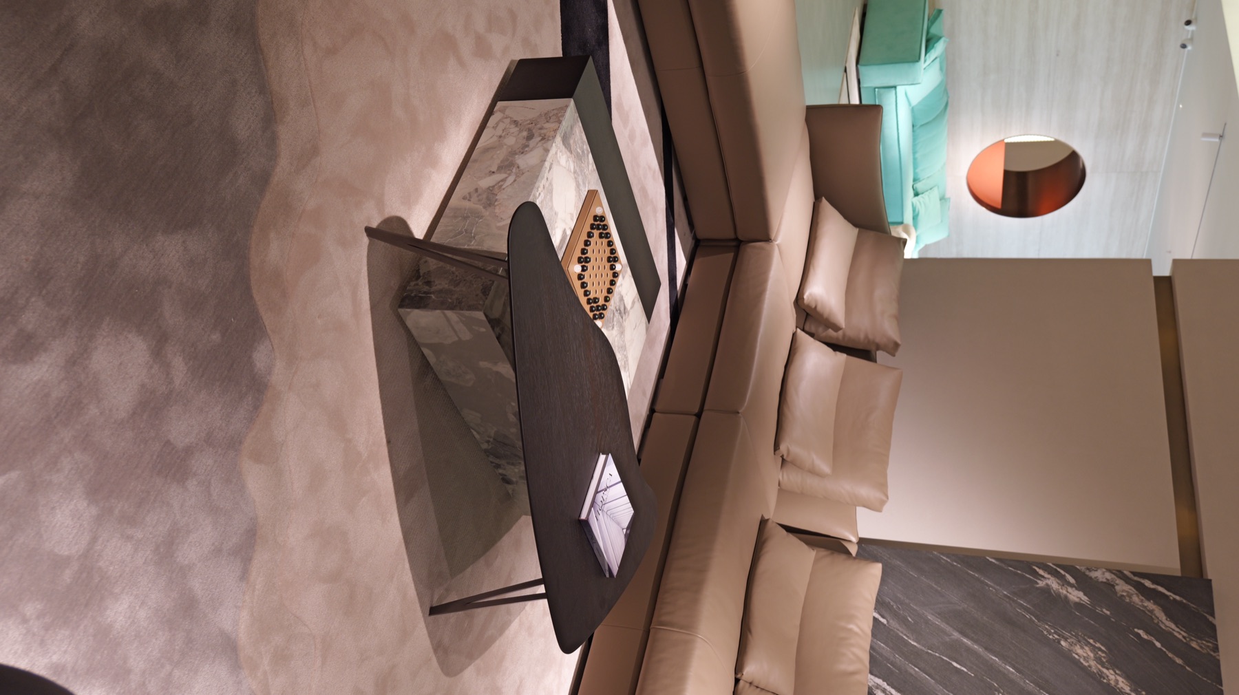 Two-Tone Irregular Coffee Table 2