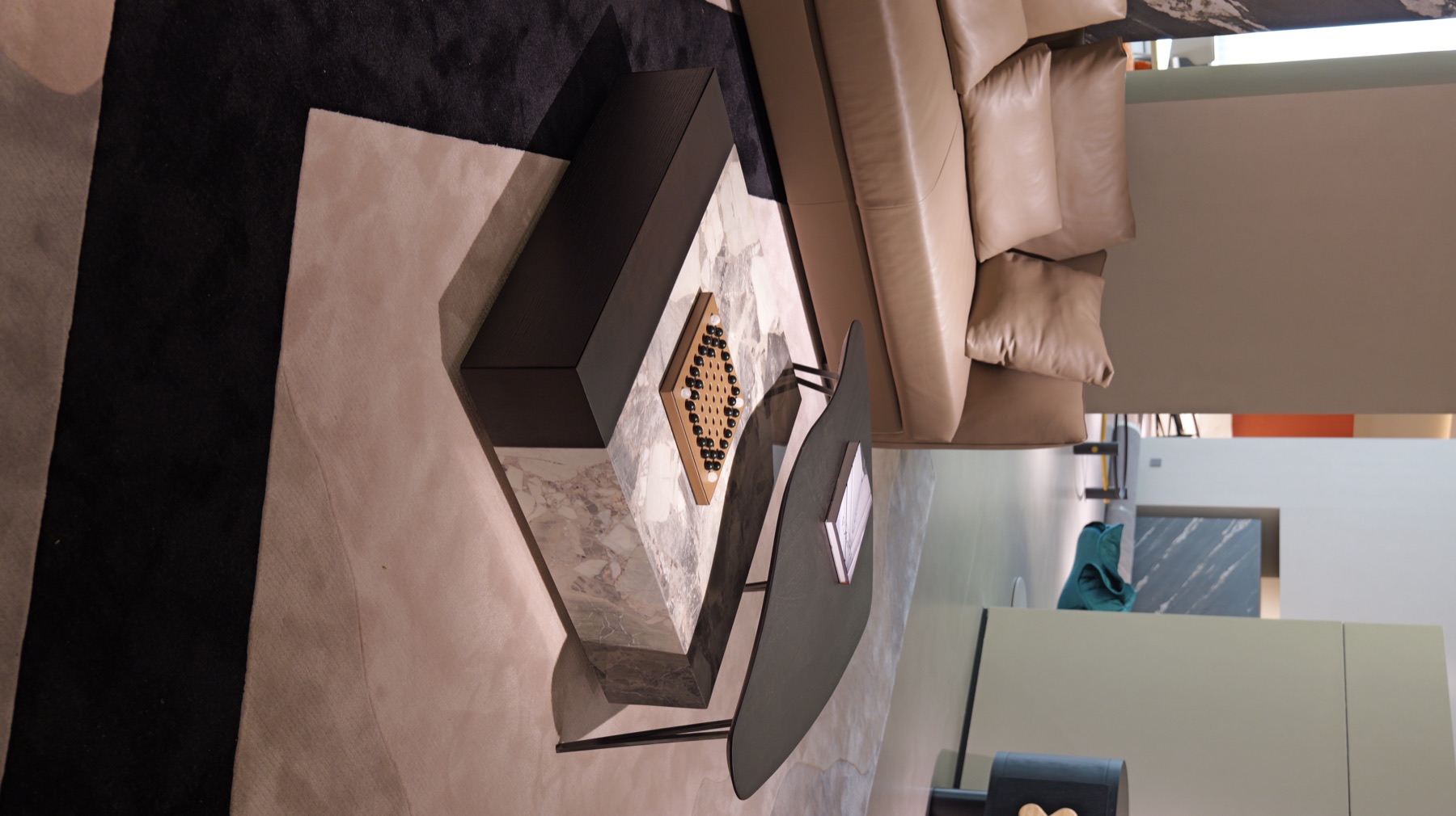Two-Tone Irregular Coffee Table 4