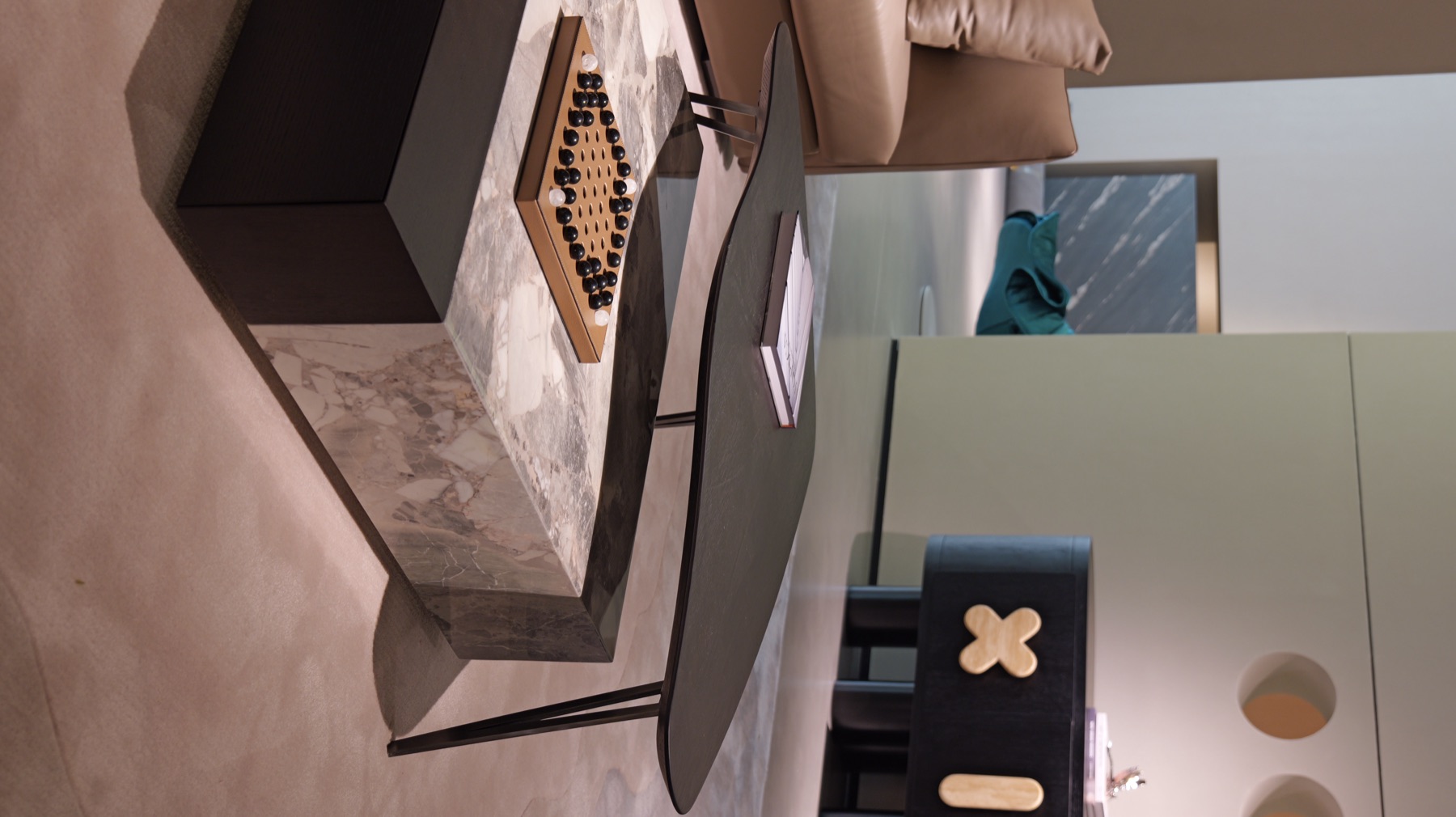 Two-Tone Irregular Coffee Table 6