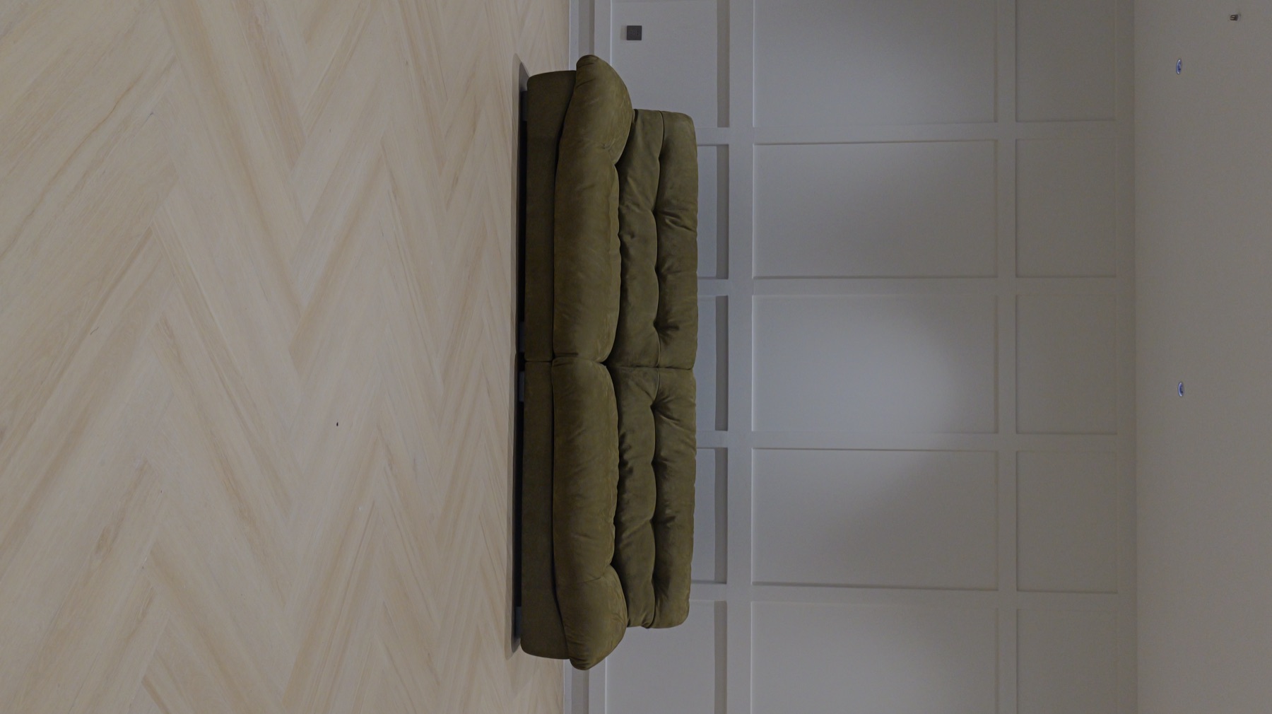 Avocado Green Suede BXT Cloud Sofa 2