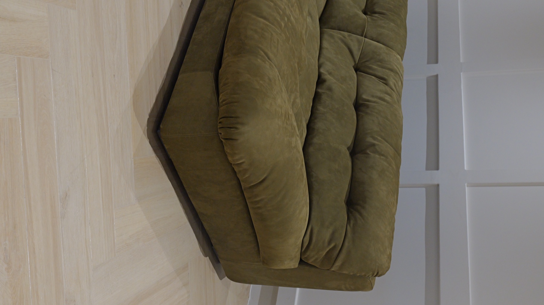 Avocado Green Suede BXT Cloud Sofa 4