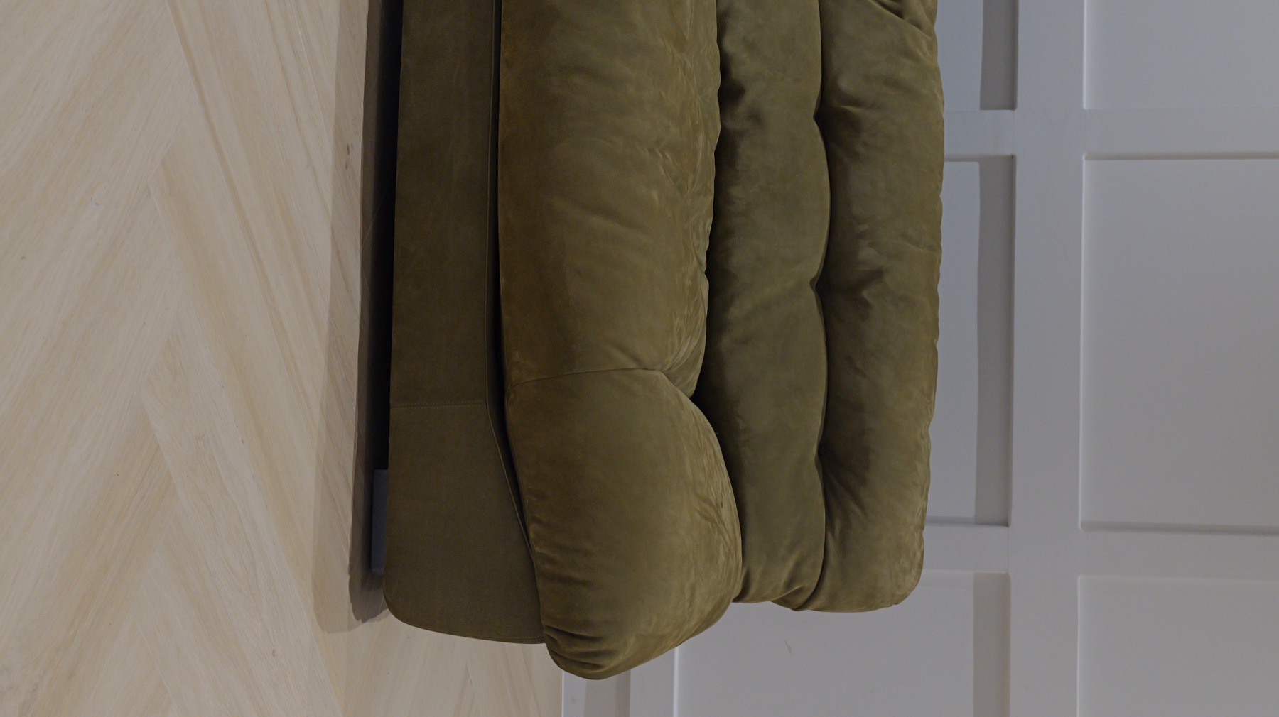 Avocado Green Suede BXT Cloud Sofa 8