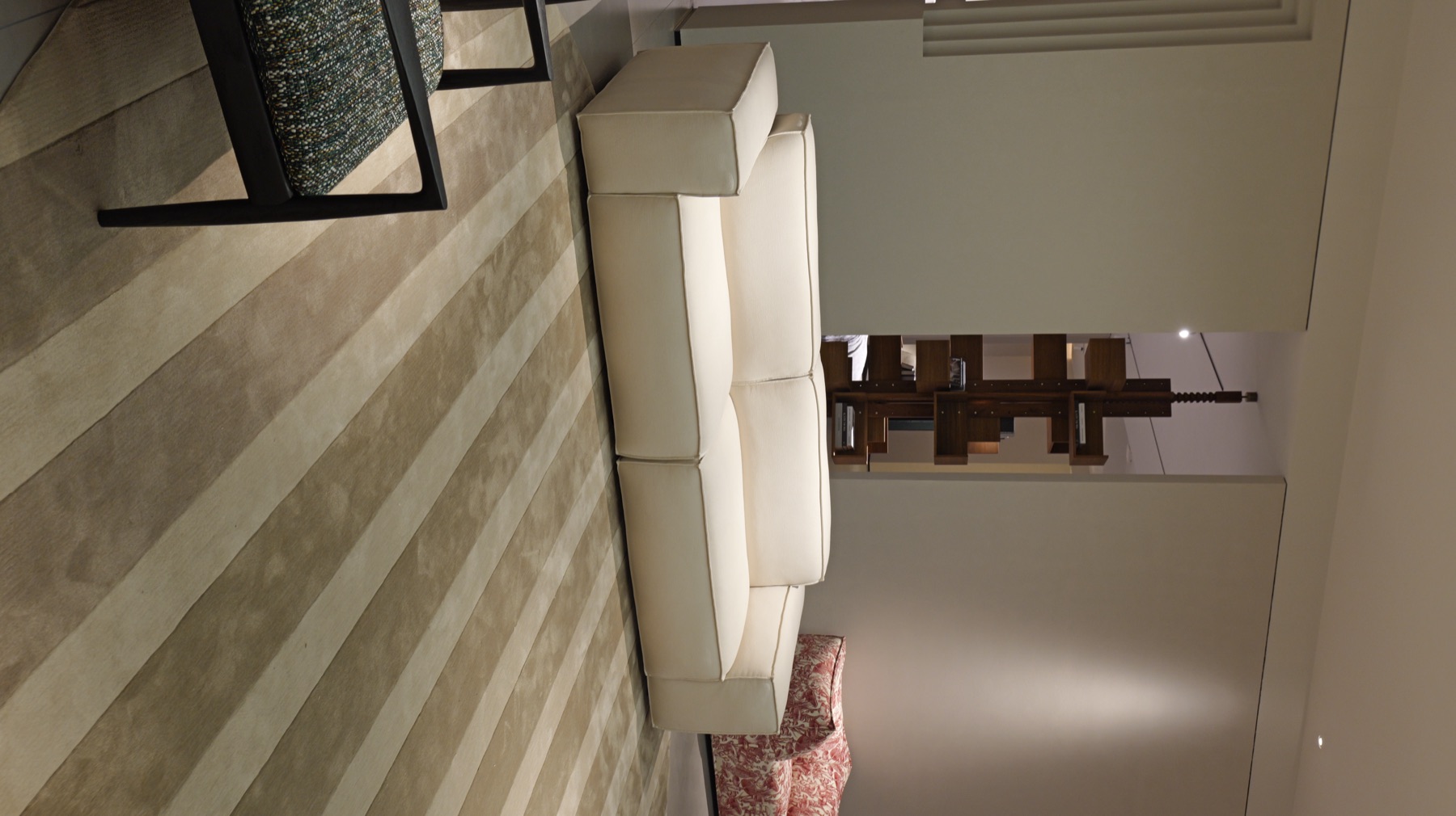 Fabric Block Sofa 3